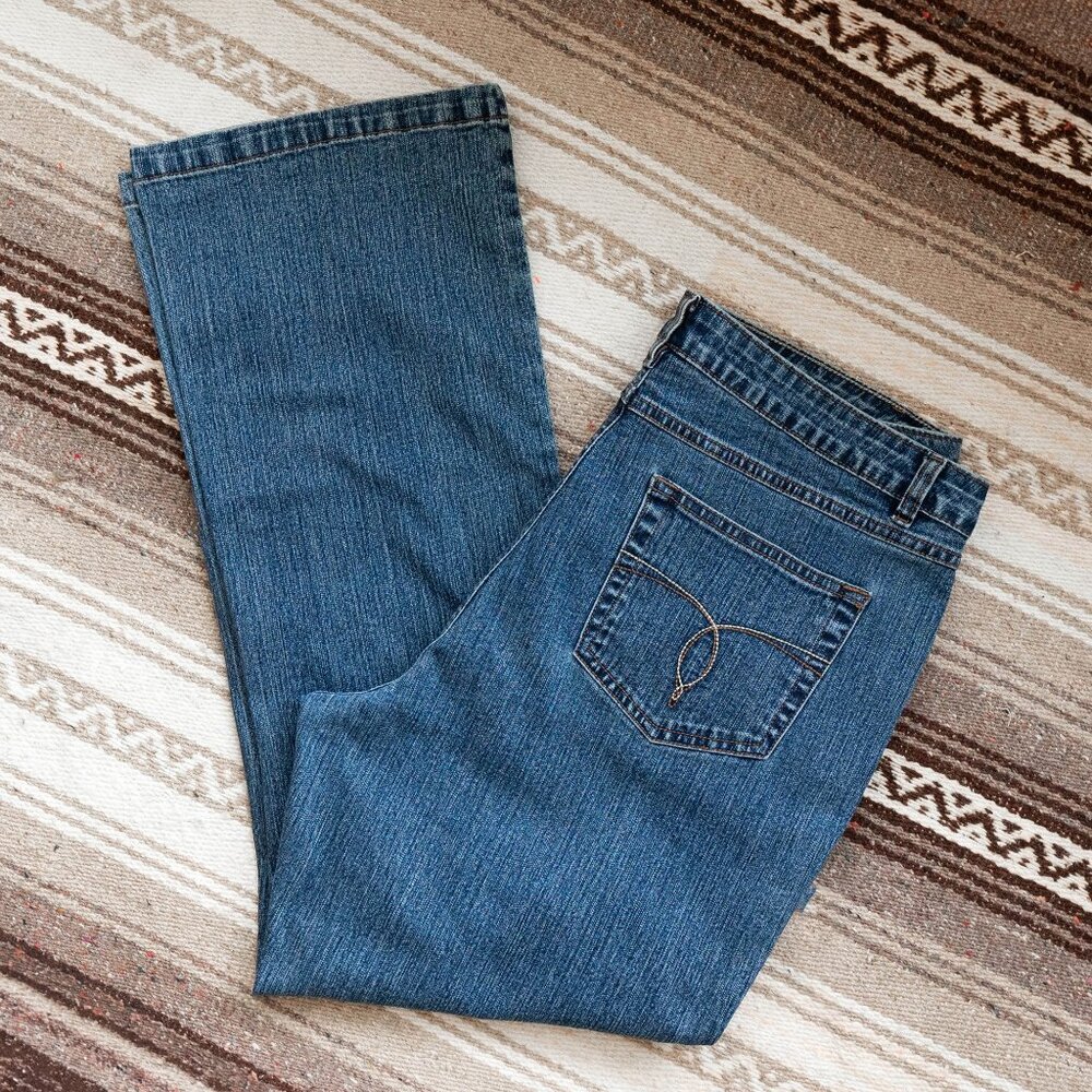 Westport Women’s Jeans Size 14S Medium Blue Straight Leg Denim Comfort Stretch